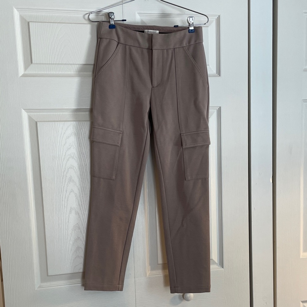 Anthropologie Taupe Ankle Cargo Pants